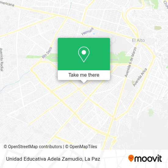 Unidad Educativa Adela Zamudio map