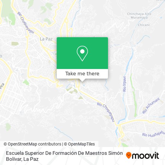 Escuela Superior De Formación De Maestros Simón Bolívar map