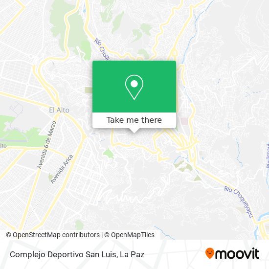 Complejo Deportivo San Luis map