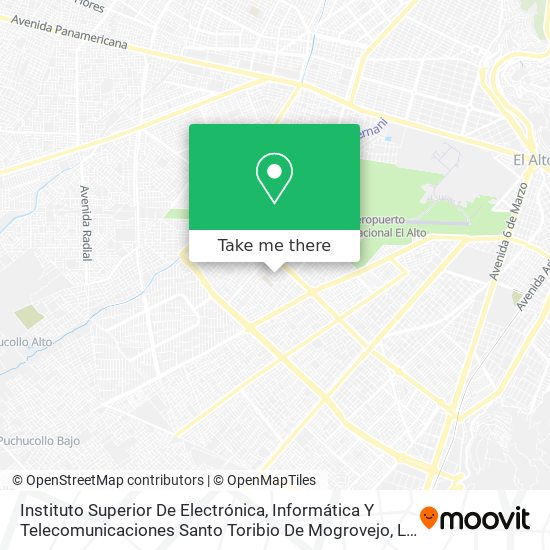Instituto Superior De Electrónica, Informática Y Telecomunicaciones Santo Toribio De Mogrovejo map