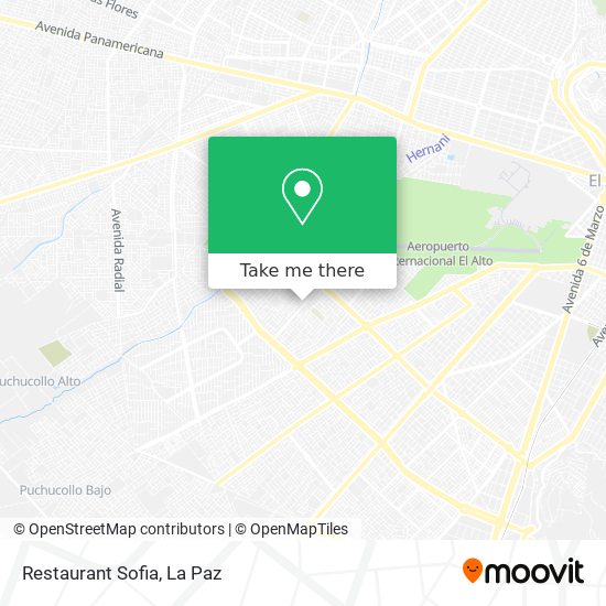 Restaurant Sofia map