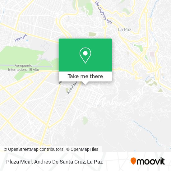 Plaza Mcal. Andres De Santa Cruz map