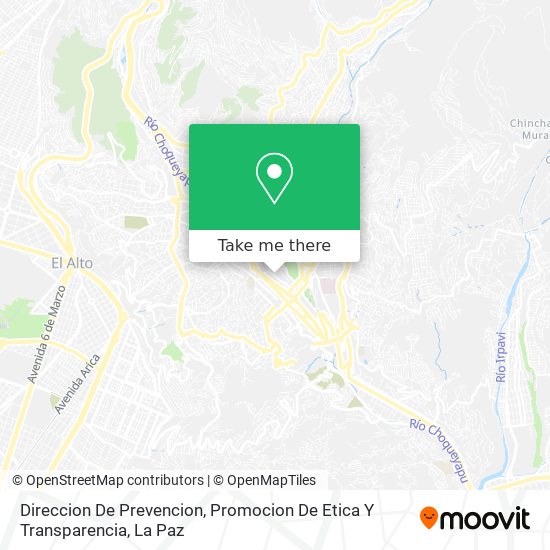 Direccion De Prevencion, Promocion De Etica Y Transparencia map