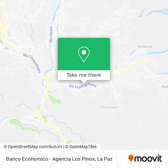 Mapa de Banco Economico - Agencia Los Pinos