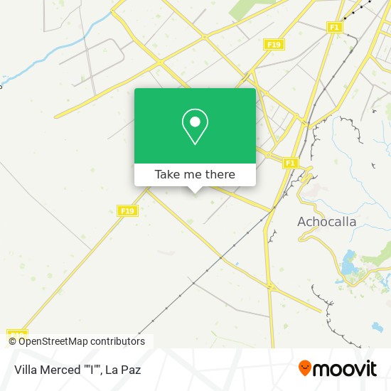 Villa Merced ""I"" map