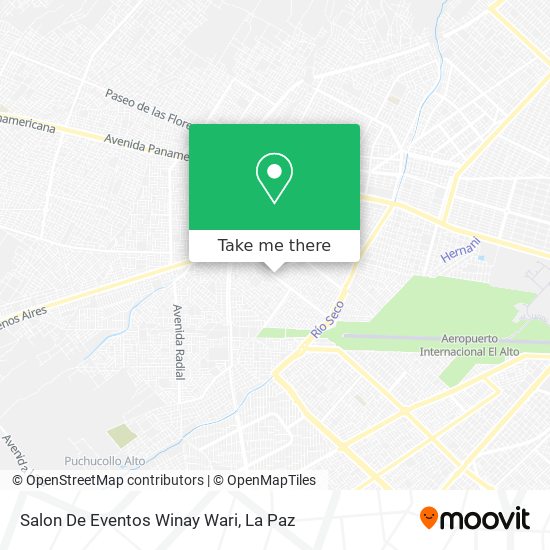 Mapa de Salon De Eventos Winay Wari