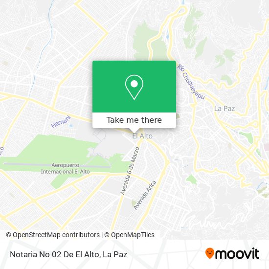 Notaria No 02 De El Alto map
