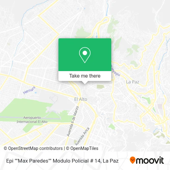 Mapa de Epi ""Max Paredes"" Modulo Policial # 14
