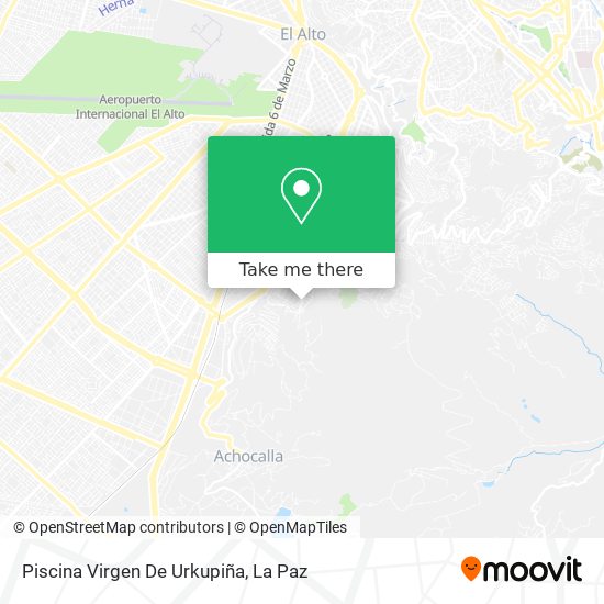 Piscina Virgen De Urkupiña map