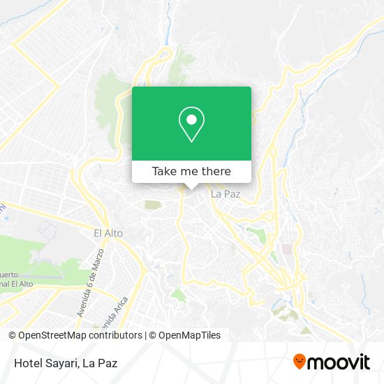 Hotel Sayari map