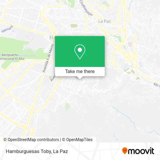 Mapa de Hamburguesas Toby