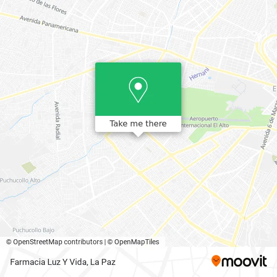 Mapa de Farmacia Luz Y Vida