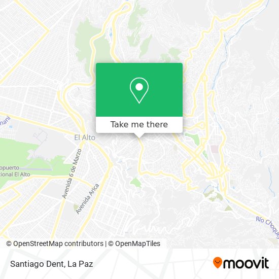 Santiago Dent map