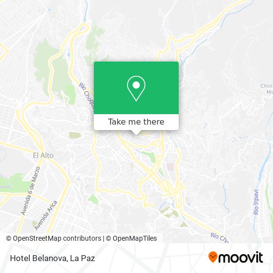 Hotel Belanova map