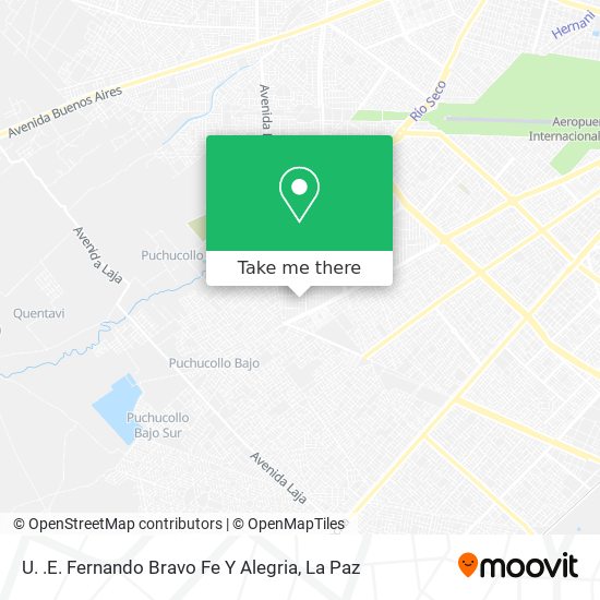 U. .E. Fernando Bravo Fe Y Alegria map