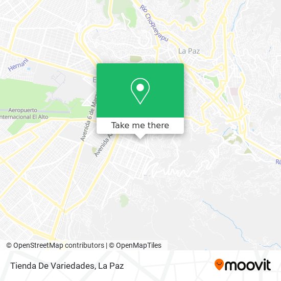 Mapa de Tienda De Variedades