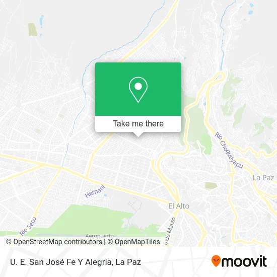 U. E. San José Fe Y Alegria map