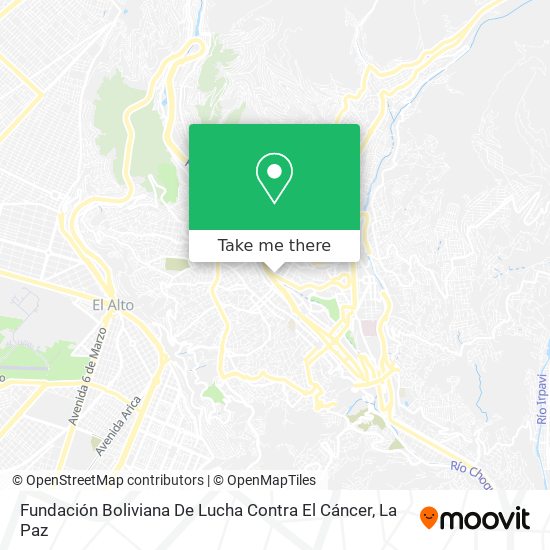 Fundación Boliviana De Lucha Contra El Cáncer map