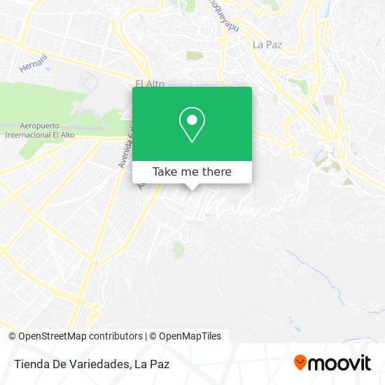 Mapa de Tienda De Variedades