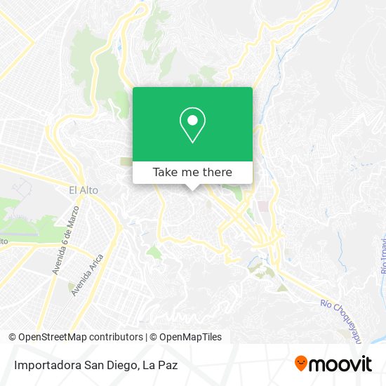 Importadora San Diego map