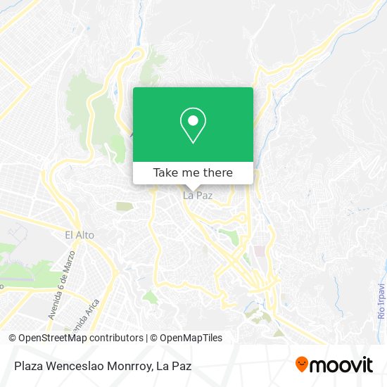 Plaza Wenceslao Monrroy map
