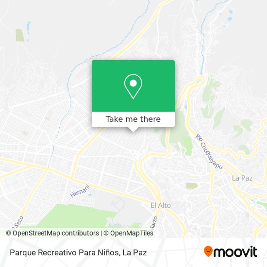 Parque Recreativo Para Niños map