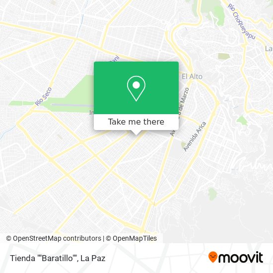 Tienda ""Baratillo"" map