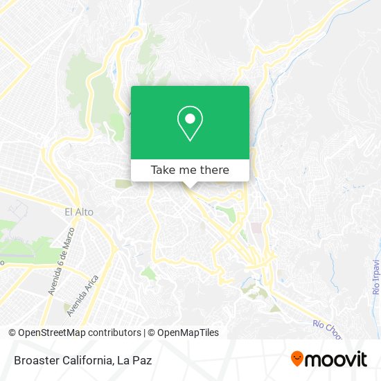 Mapa de Broaster California