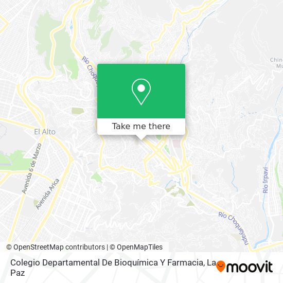 Colegio Departamental De Bioquímica Y Farmacia map