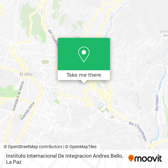 Mapa de Instituto Internacional De Integracion Andres Bello