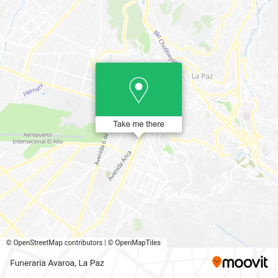 Mapa de Funeraria Avaroa