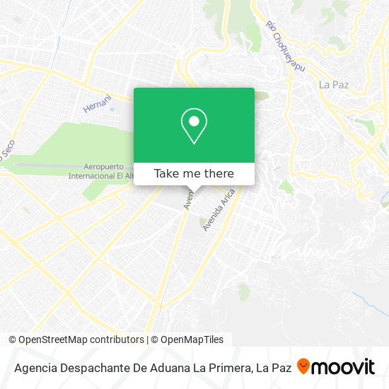 Agencia Despachante De Aduana La Primera map