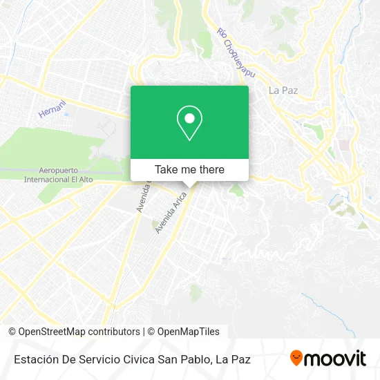 Mapa de Estación De Servicio Civica San Pablo