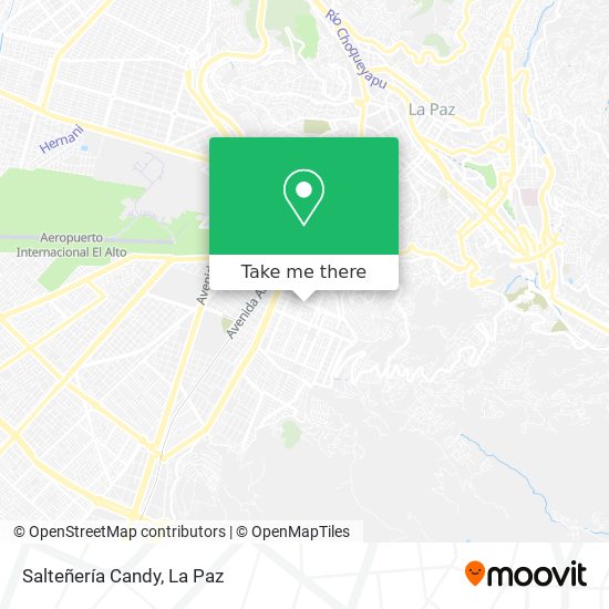 Mapa de Salteñería Candy