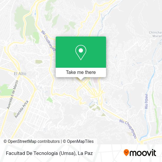 Mapa de Facultad De Tecnología (Umsa)