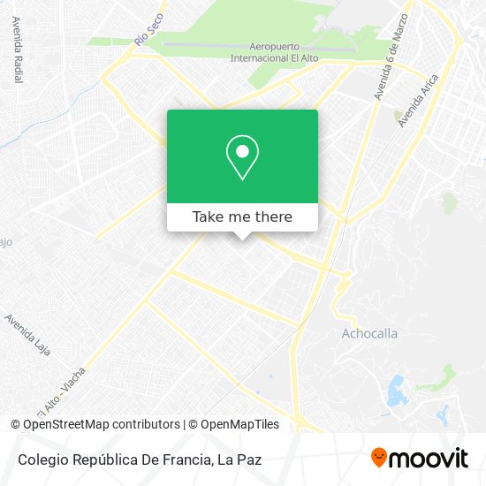 Mapa de Colegio República De Francia