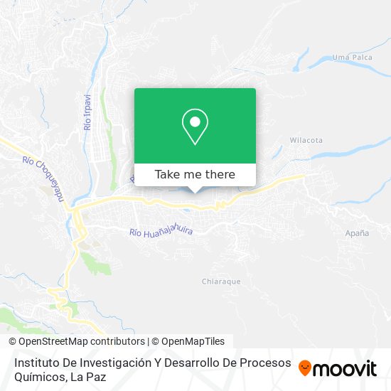 Instituto De Investigación Y Desarrollo De Procesos Químicos map