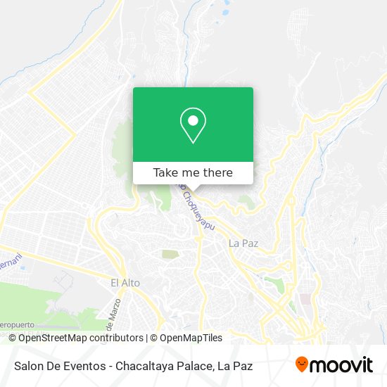 Mapa de Salon De Eventos - Chacaltaya Palace