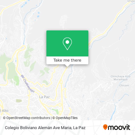 Colegio Boliviano Alemán Ave Maria map
