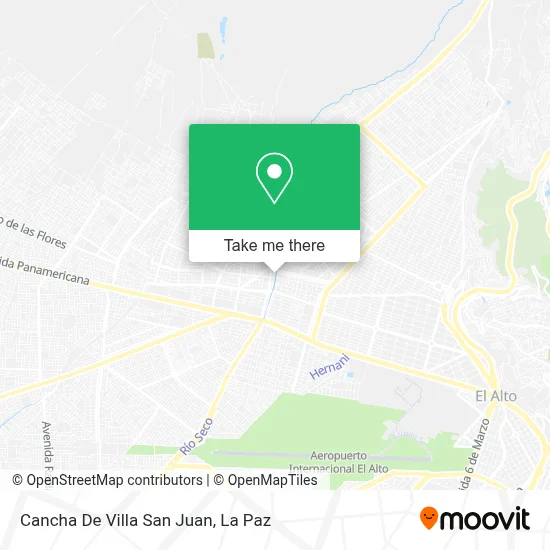 Cancha De Villa San Juan map