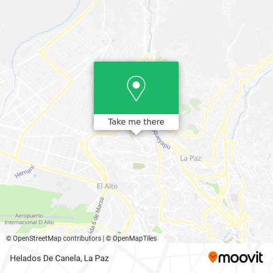 Helados De Canela map
