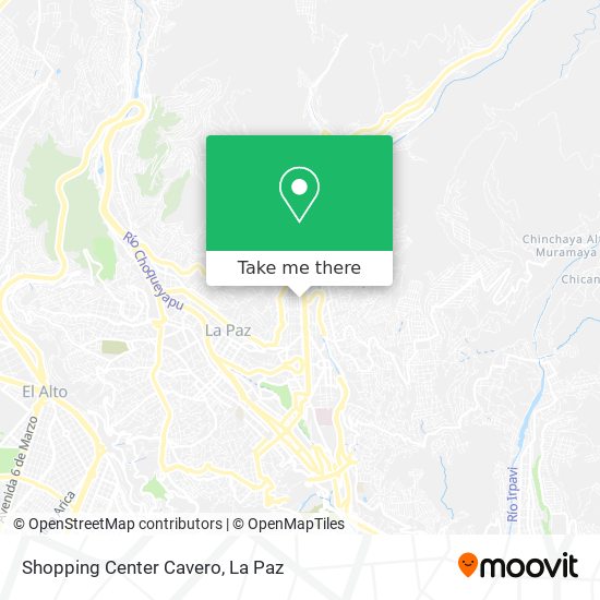 Shopping Center Cavero map
