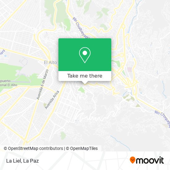 La Liel map