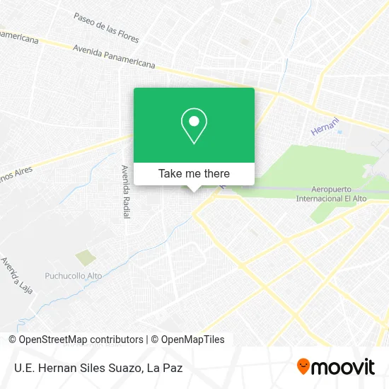 Mapa de U.E. Hernan Siles Suazo