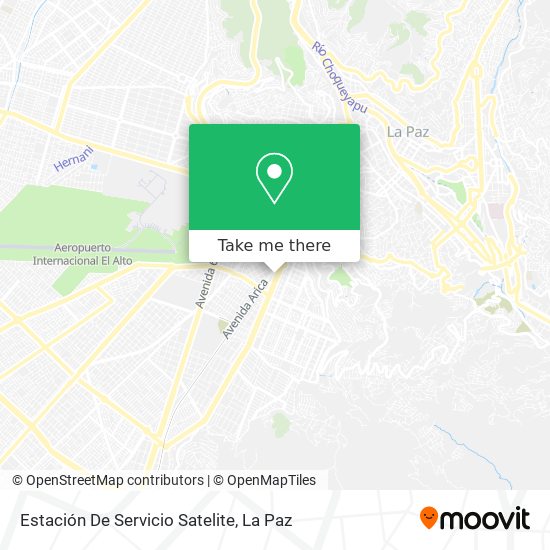 Mapa de Estación De Servicio Satelite