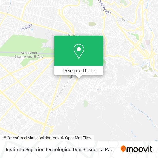 Mapa de Instituto Superior Tecnológico Don Bosco