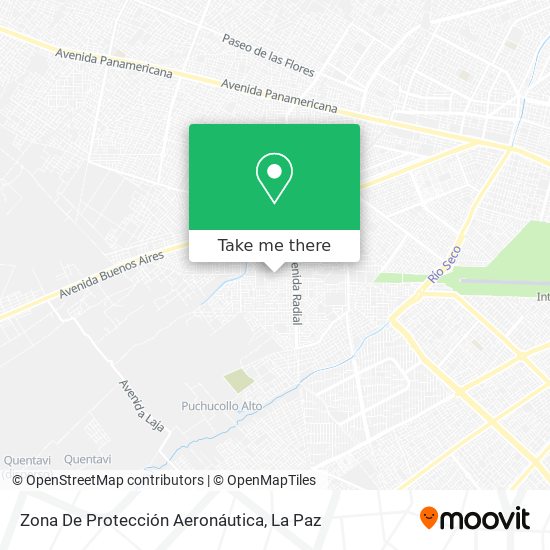 Zona De Protección Aeronáutica map