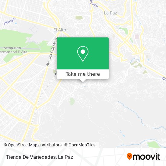 Mapa de Tienda De Variedades