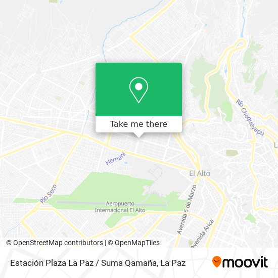 Estación Plaza La Paz / Suma Qamaña map
