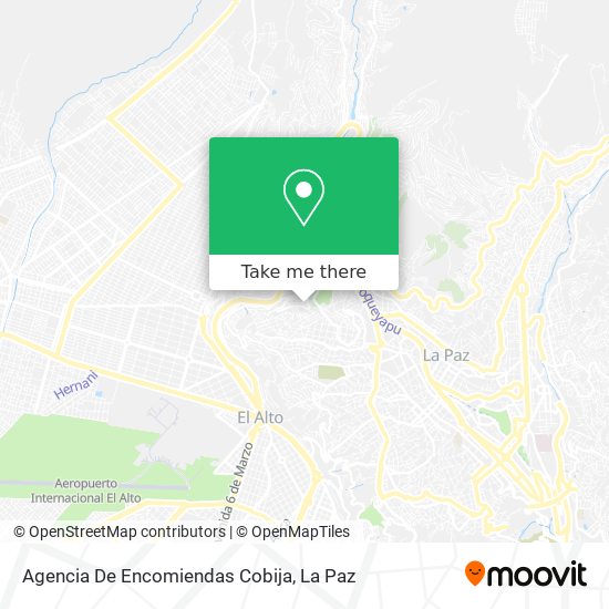Agencia De Encomiendas Cobija map